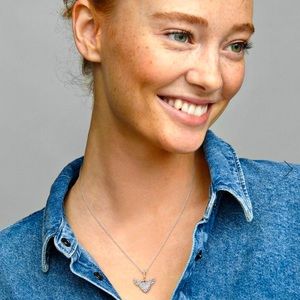 NEW Pandora Pavé Heart Necklace